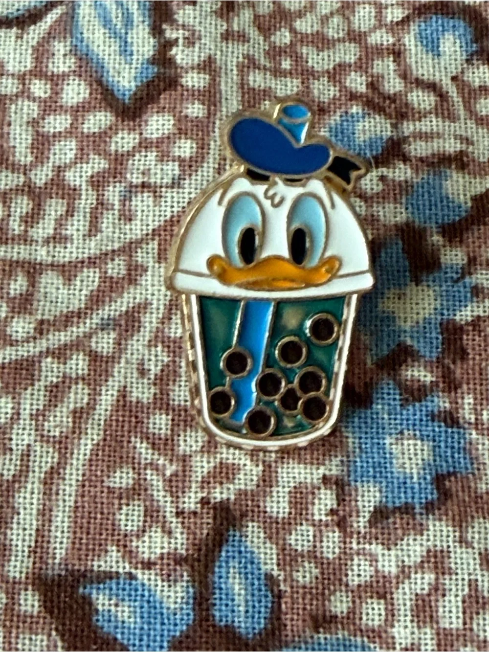 Disney Donald Duck Bubble Tea and Goofy Enamel Pin